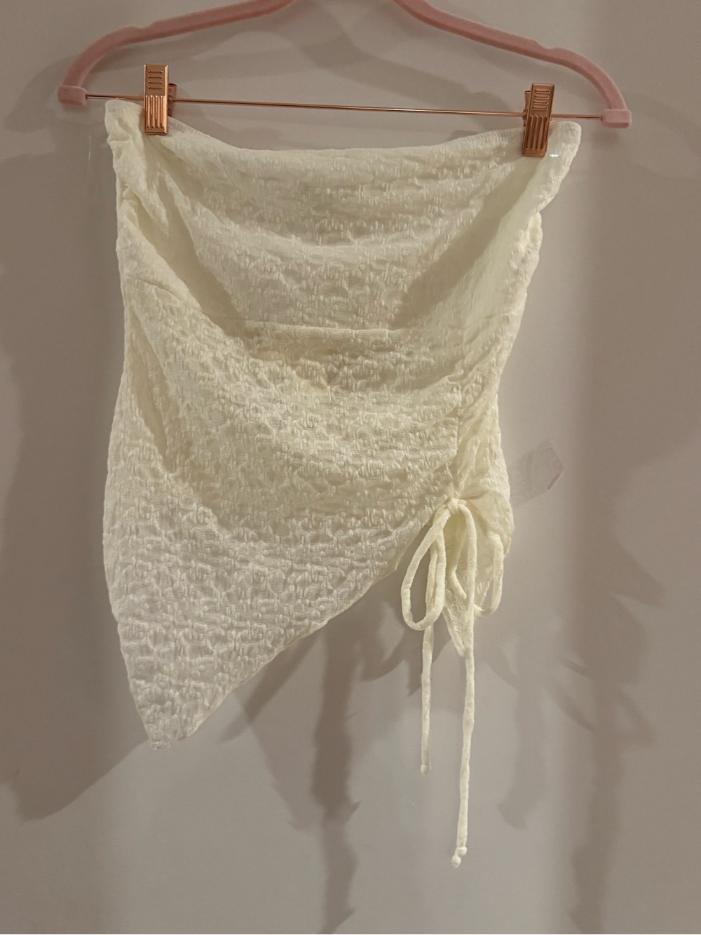 See You Monday Cream Textured Knit Intimate Top